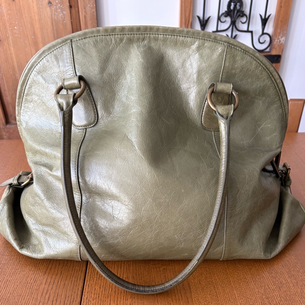 HOBO Leather Tote, Sage Green - Picture 2 of 16